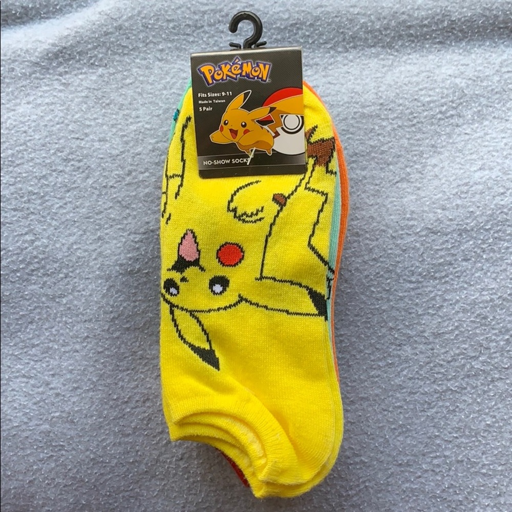 pokémon no-show socks(5 pair)
